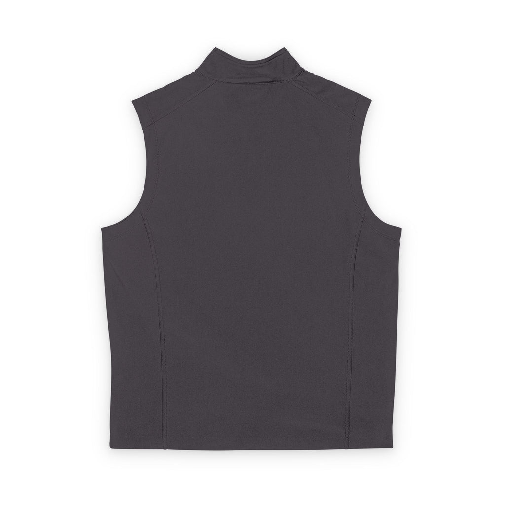Men's Black Soft Shell Vest - Minimal Pixel 'B' Logo