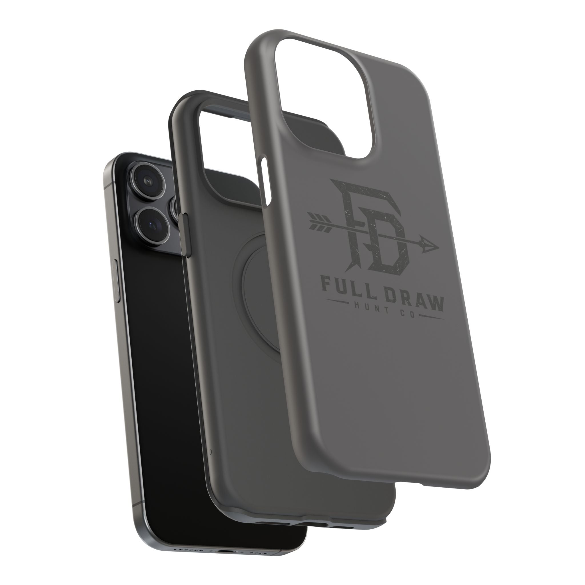 Full Draw Hunt Co. Impact-Resistant Phone Case — Rugged Archer Logo Protective Case