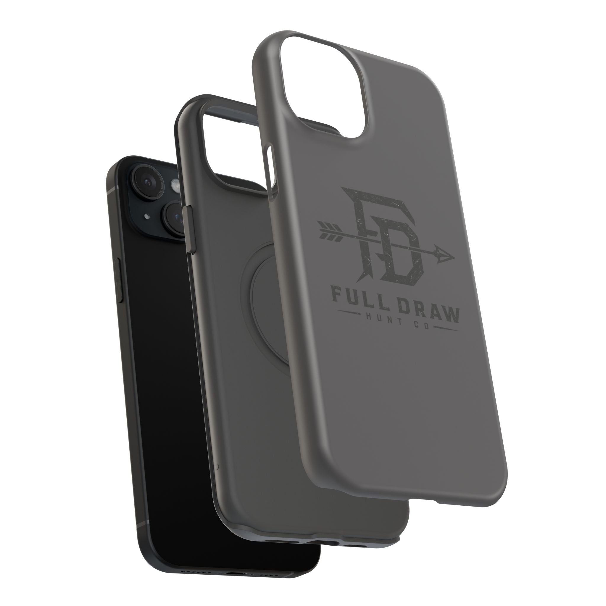 Full Draw Hunt Co. Impact-Resistant Phone Case — Rugged Archer Logo Protective Case