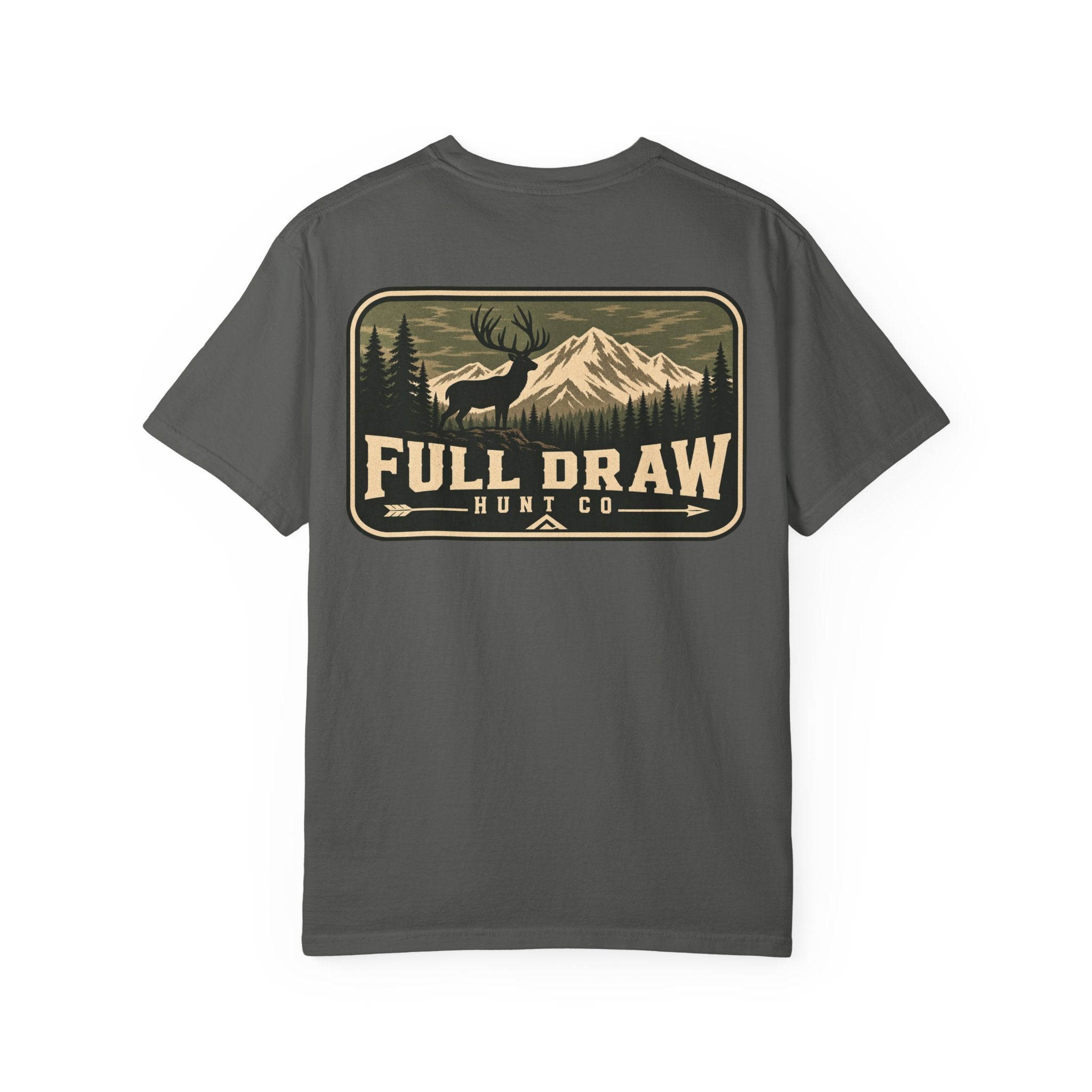 Full Draw Hunt Co. Graphic T-Shirt — Elk & Mountain Outdoor Tee