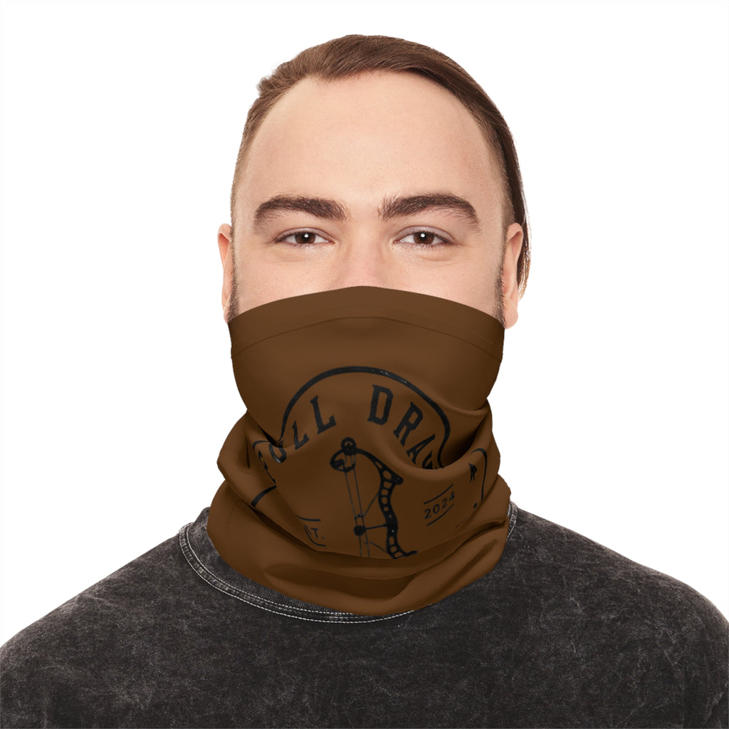 Full Draw Hunt Co. Lightweight Neck Gaiter — Brown Hunting Face Cover