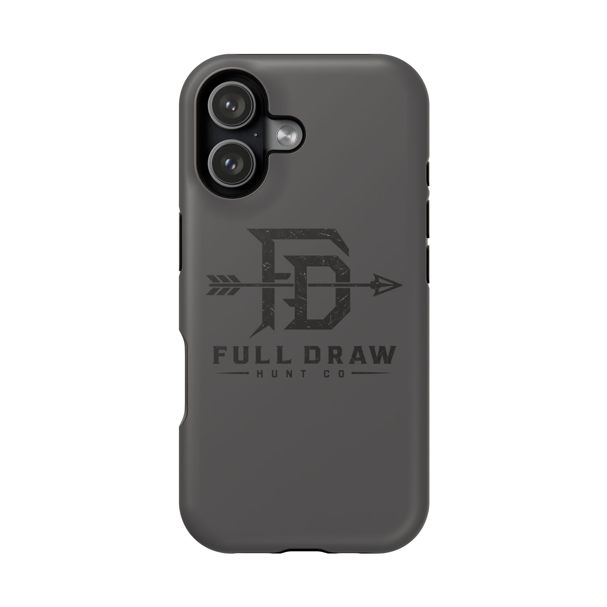 Full Draw Hunt Co. Impact-Resistant Phone Case — Rugged Archer Logo Protective Case